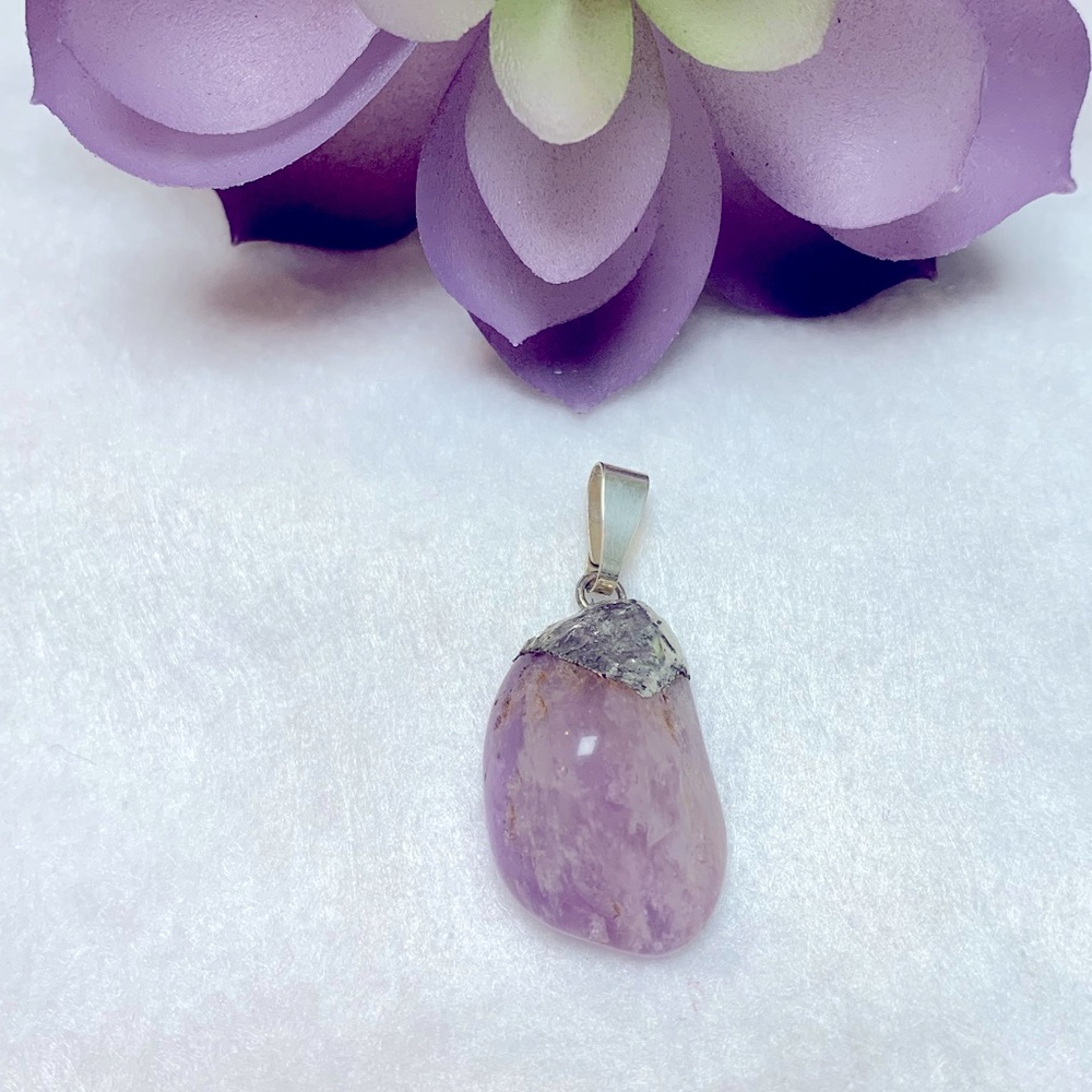 Silver & Amethyst Pendant with Bail